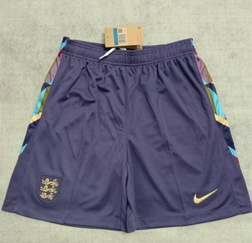 2024/25 England Away Purple Thailand Soccer Shorts-315
