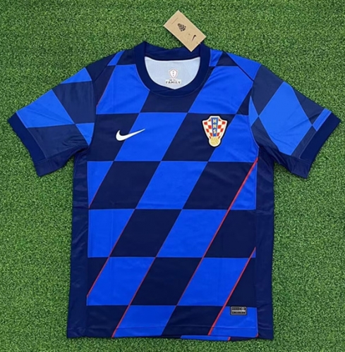 2024/25 Croatia Away Blue Thailand Soccer Jersey AAA-320/416/408