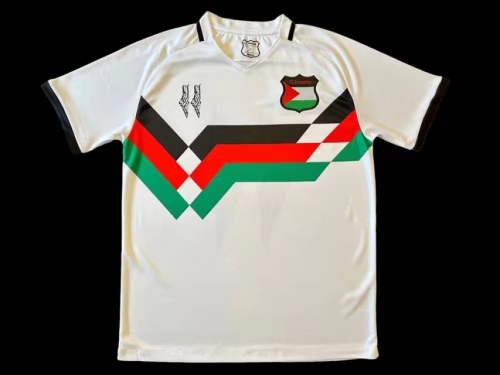 2024/25 Retro Version Palestino Red & White Thailand Soccer Jersey AAA-38