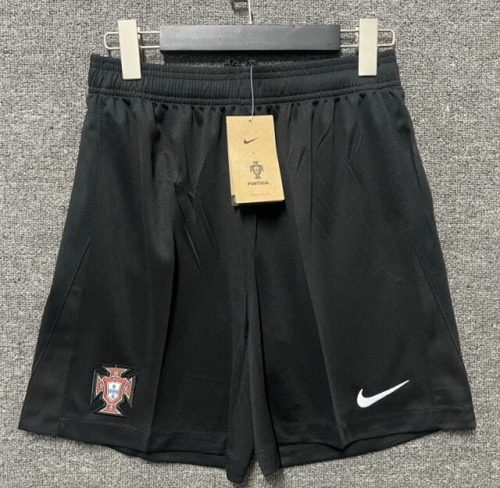 2024/25 Portugal Away Black Thailand Soccer Shorts-315