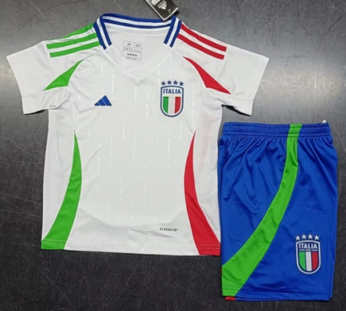 2024/25 Italy Away White Kids/Youth Soccer Uniform-812/507/123