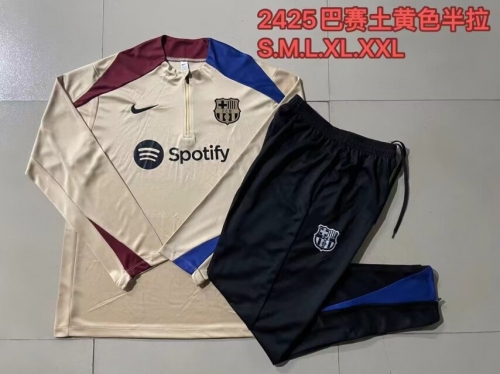 2024/25 Barcelona Dark Yellow Thailand Soccer Uniform-815