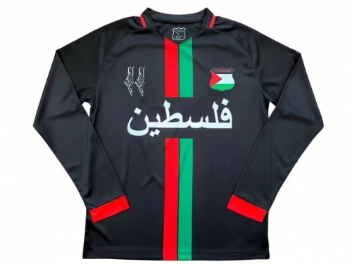2024/25 Palestino Black LS Thailand Soccer Jersey AAA-38