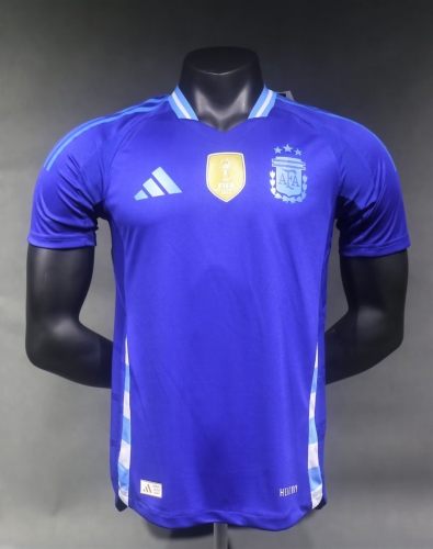 Player Version 2024/2025 Argentina Away Blue Thailand Soccer Jersey AAA-703/408