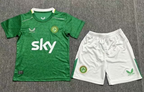 2024/25 Ireland Home Green Kids/Youth Thailand Soccer Uniform-522/208/507