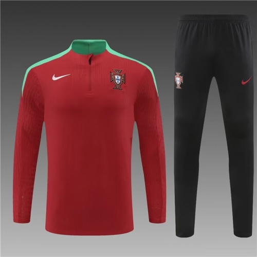 Player Version 2024/25 Portugal Red Thailand Tracksuit Uniform-801/815