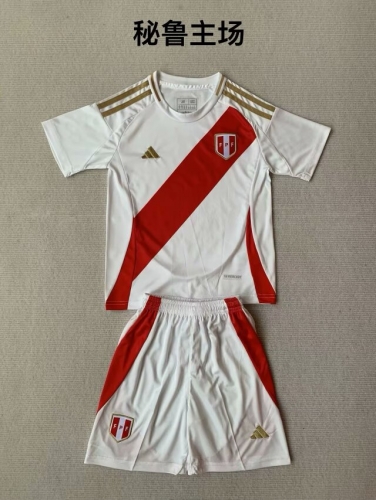 2024/25 Peru Home White Soccer Uniform-208