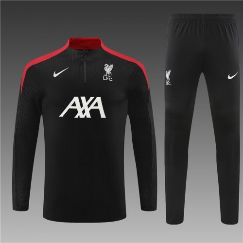 Player Version 2024/25 Liverpool Black Soccer Tracksuit Uniform-801/411/GDP