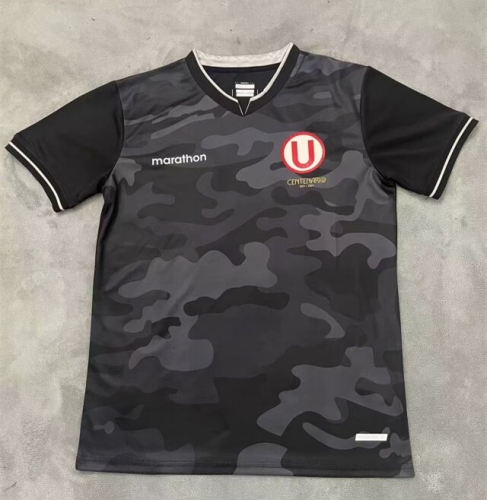 2024/25 Club Universitario de Deportes 2nd Away Black & Dray Thailand Soccer Jersey AAA-BY