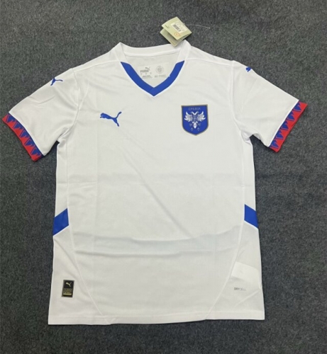 2024/25 Serbia Away White Thailand Soccer Jersey AAA-416/47/1040