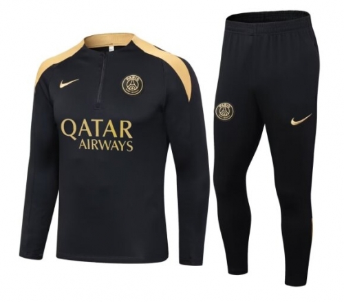 2023/24 Paris SG Black Thailand Soccer Uniform-411