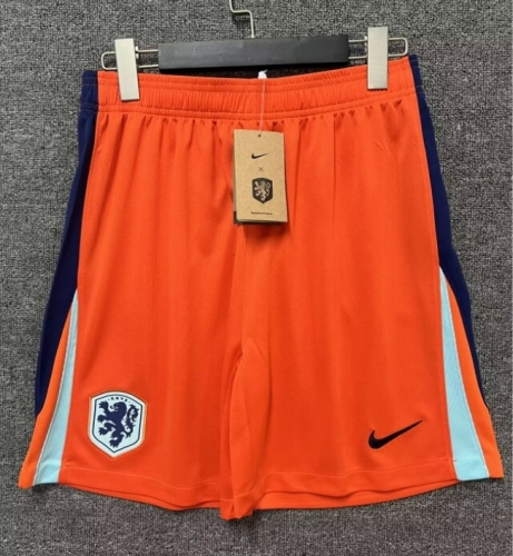 2024/25 Netherlands Home Orange Thailand Soccer Shorts-315