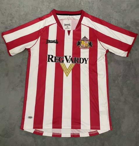 05/06 Retro Sunderland Home Red & White Thailand Soccer Jersey AAA-1095/709