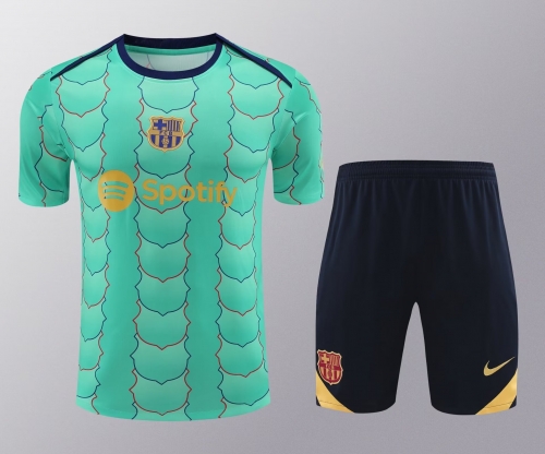 2024/25 Barcelona Green Thailand Soccer Training Uniform-418