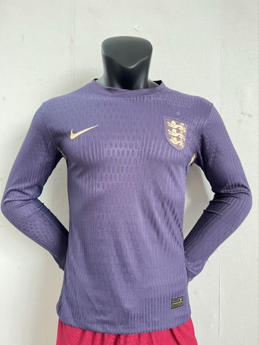Player Version 2024/25 England Away Purple Thailand LS Soccer Jeesey AAA-16