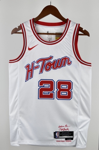 2024 Season City Version Houston Rockets White NBA #28 Jersey-311