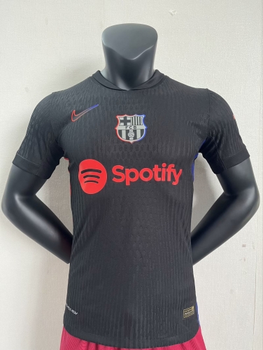 Player Version 2024/25 Barcelona Away Black Thailand Soccer Jerseys-MY/416/703