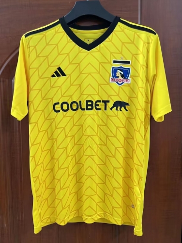 2024/25 Colo-Colo goalkeeper Yellow Thailand Soccer Jersey AAA-301