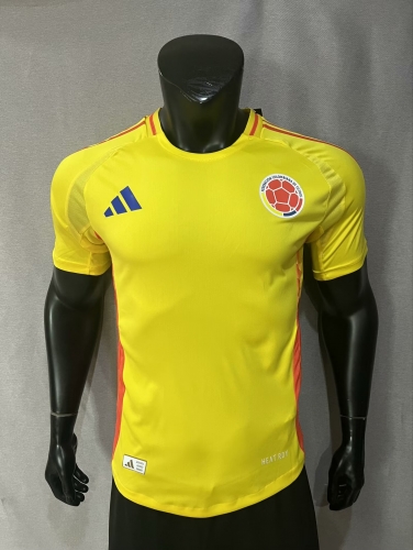 Player Version 2024-25 Colombia Home Yellow Thailand Soccer Jersey AAA-16/MY/703
