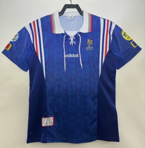 1996 Retro Version France Blue Thailand Soccer Jersey AAA-811/503/1041