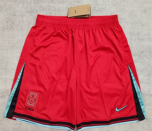 2024/25 Korea Republic Home Red Thailand Soccer Shorts-315