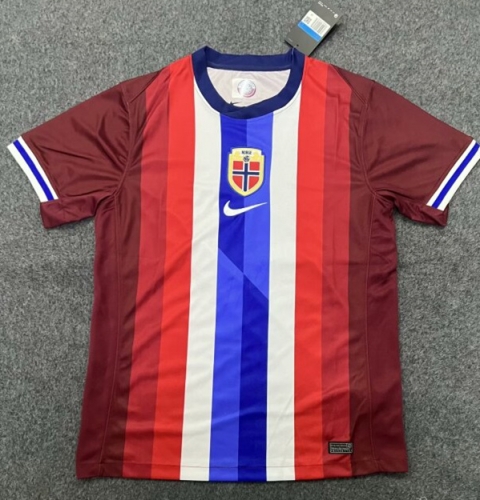 2024-2025 Norway Home Red Thailand Soccer Jersey-416/1040/47