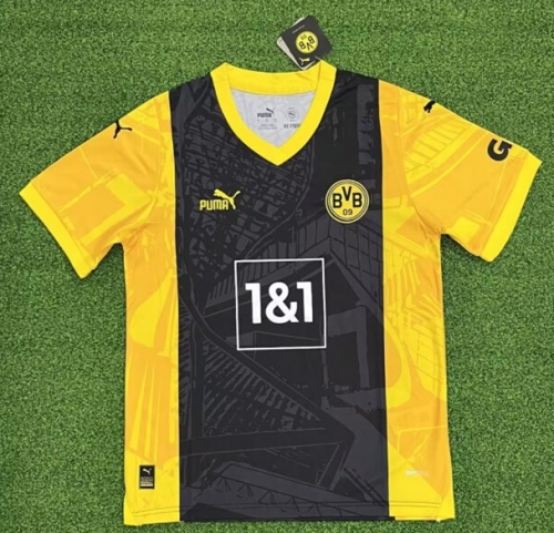 2024/25 Borussia Dortmund Black &Yellow Traning Thailand Soccer Jersey AAA-320/416/522