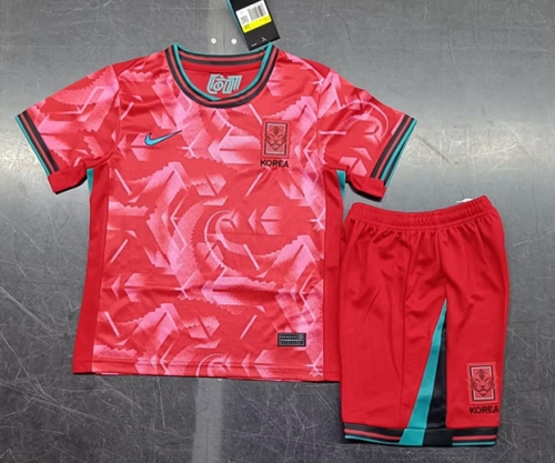 2024/25 Korea Republic Home Red Kids/Youth Soccer Uniform-507/123/BLY