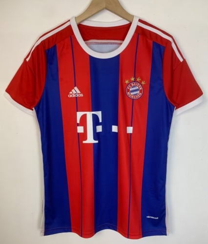14-15 Retro Version Bayern München Home Red & Blue Thailand Soccer Jersey AAA-410