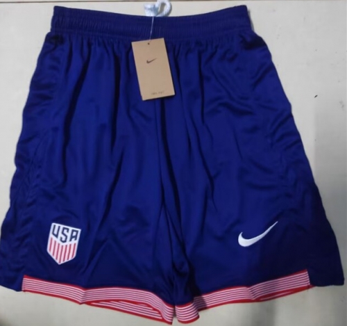 2024/25 USA Blue Thailand Soccer Shorts-509