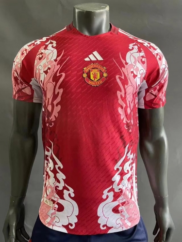 Player Special Version 2024/25 Manchester United Red Thailand Soccer Jerseys AAA-703