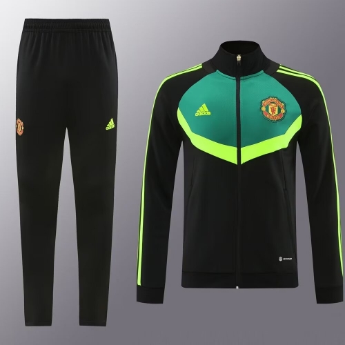 2024/25 #03 Manchester United Black & Green Thailand Jacket Uniform-LH