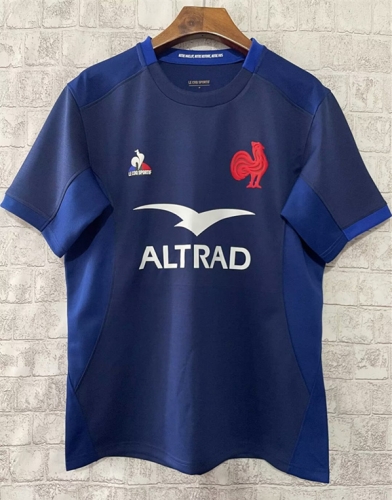 2024 France Home Royal Blue Thailand Rugby Shirts-805
