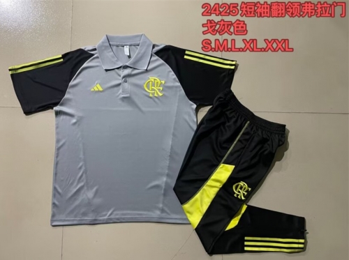 2024/25 Flamengo Light Gray Thailand Polo Uniform-815