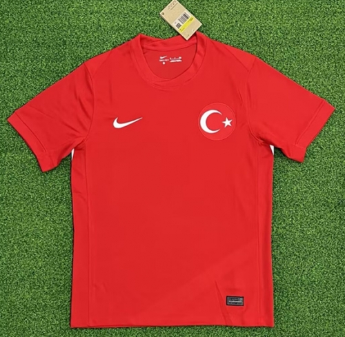 2024/25 Turkey Home Red Thailand Soccer Jersey-23/320/416