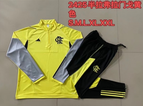 2024/25 Flamengo Yellow Thailand Tracksuit Uniform-815/GDP