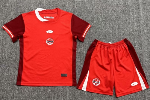 Kids 2024/25 Canada Home Kids/Youth Thailand Soccer Uniform-1040/522/123