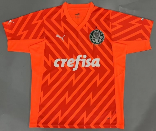 2024/25 SE Palmeiras Goalkeeper Orange Thailand Soccer Training Jersey-908