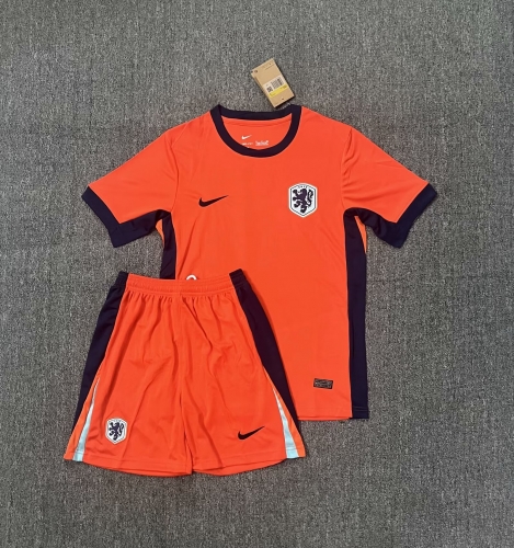 2024/25 Netherlands Home Orange Soccer Uniform-36/516