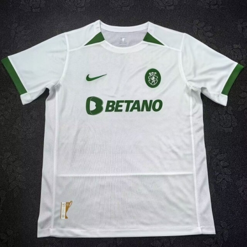 2024/25 Anniversary Version Sporting Clube de Portugal White Thailand Soccer Jersey AAA-416/522/510