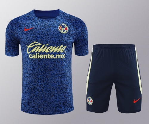 2024/25 Club América Blue Thailand Soccer Training Uniform-418