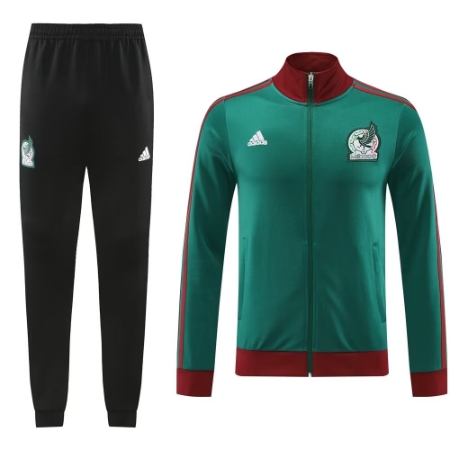 2023/24 #01 Mexico Green Thailand Jacket Soccer Uniform-LH