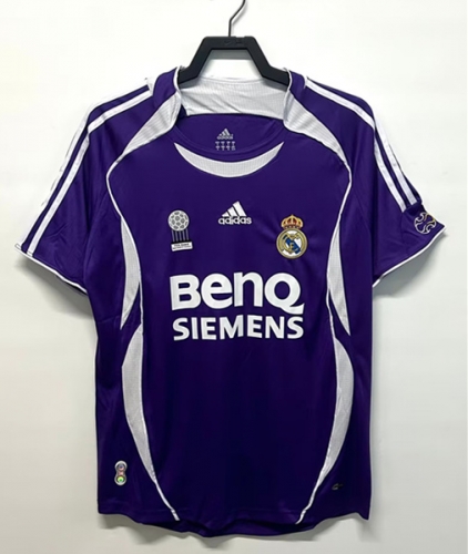 06/07 Retro Version Real Madrid Away Purple Thailand Soccer Jersey AAA-811