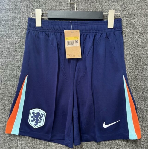 2024/25 Netherlands Away Blue Thailand Soccer Shorts-315