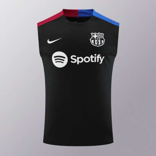 2024/25 Barcelona  Black Thailand Soccer Training Vest -418