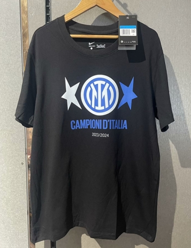 2024 Season Inter Milan Black T-shirt-308