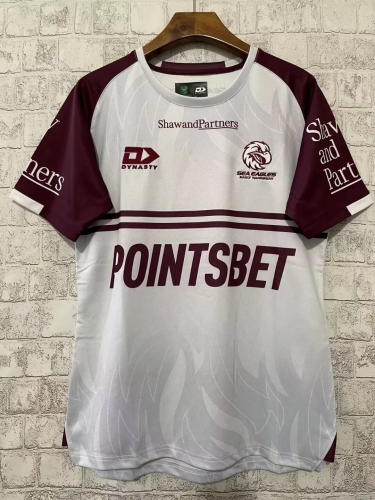 2024 Parramatta Eels Away White Thailand Rugby Shirts-805