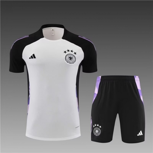 2024/25 Germany White Shorts-Sleeve Thailand Soccer Uniform-801