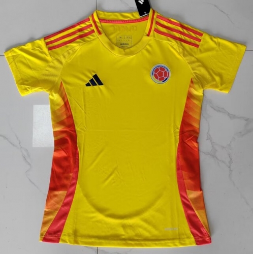 2024-25 Colombia Home Yellow Female Thailand Soccer Jersey-319