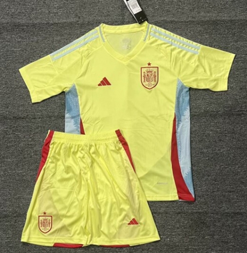 2024/25 Spain Away Yellow Thailand Soccer Uniform-36/516/302